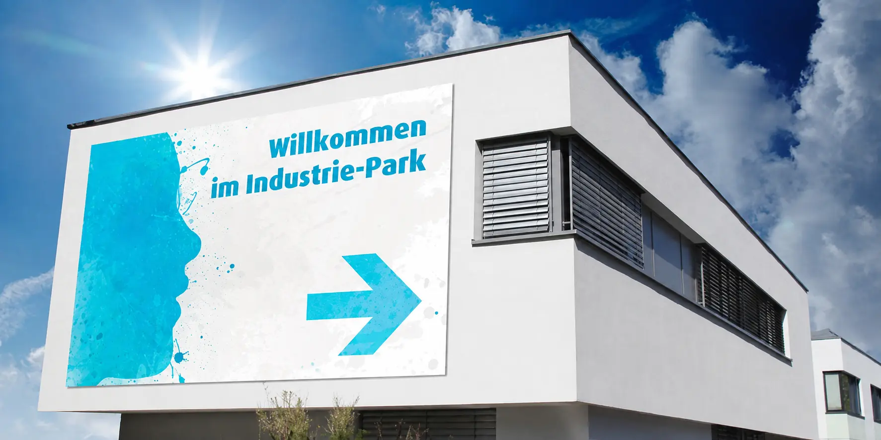 Fassadenwerbung